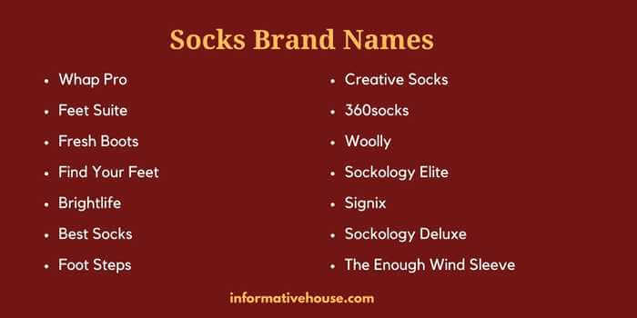 Socks Brand Names