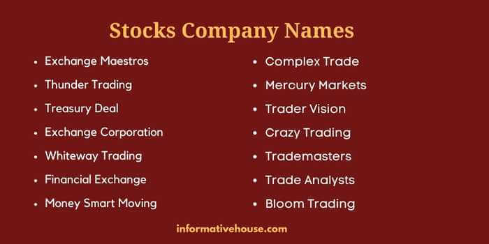 Stocks Company Names