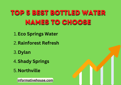 Top 5 best bottled water names to choose