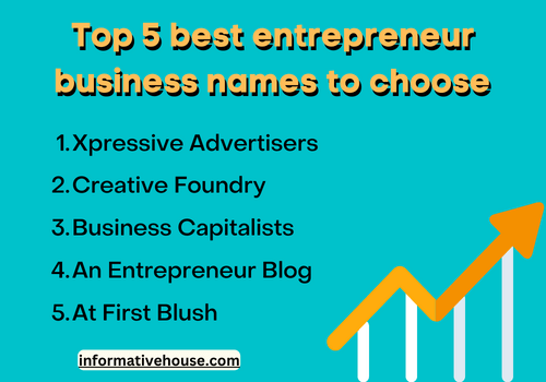 Top 5 best entrepreneur business names to choose