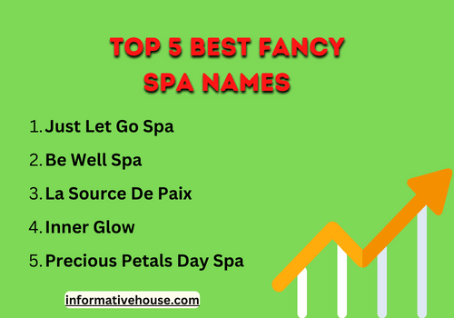 Top 5 best fancy spa names
