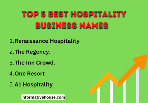 Top 5 best hospitality business names