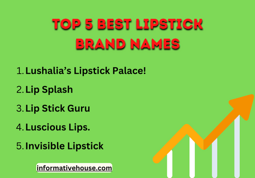Top 5 best lipstick brand names
