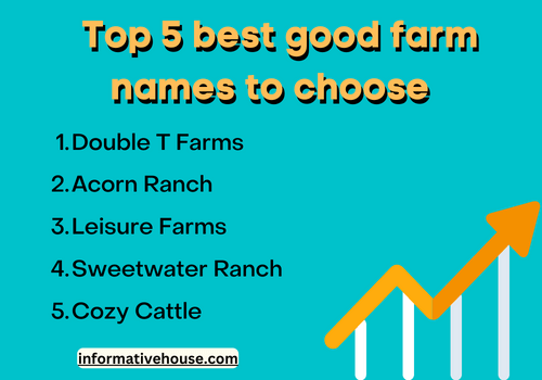 Top 5 good farm names to choose