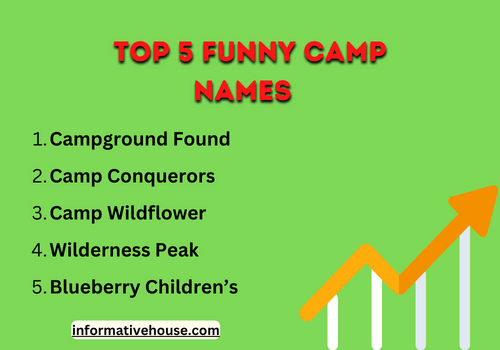 top 5 best summer camp names