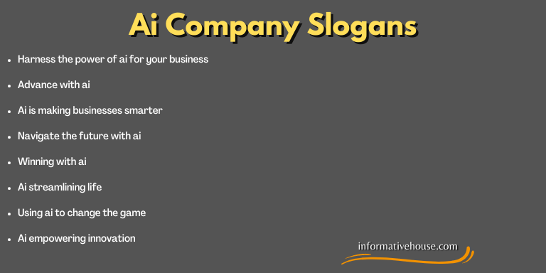Ai Company Slogans