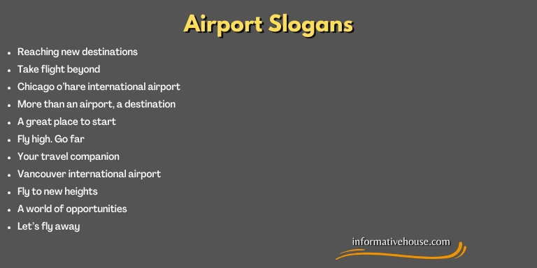 Airport Slogans