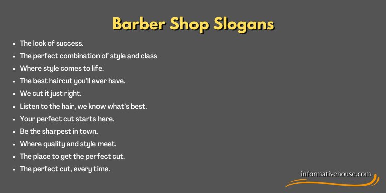 Barber Shop Slogans