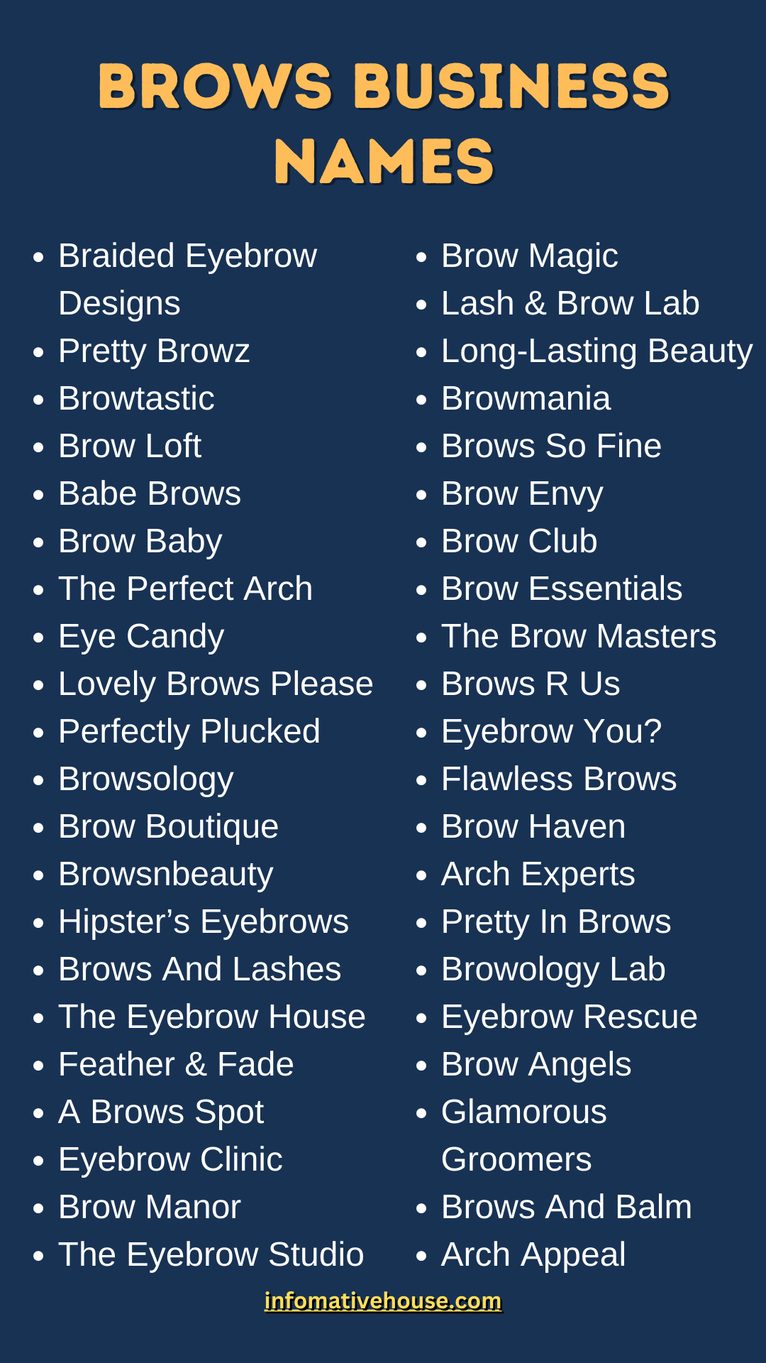 Brows Business Names