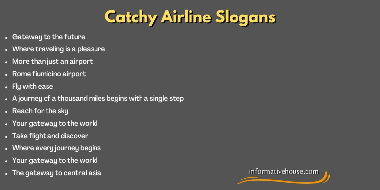Catchy Airline Slogans