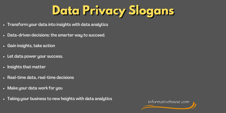 Data Privacy Slogans