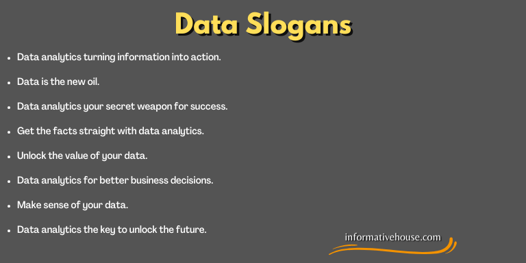 Data Slogans