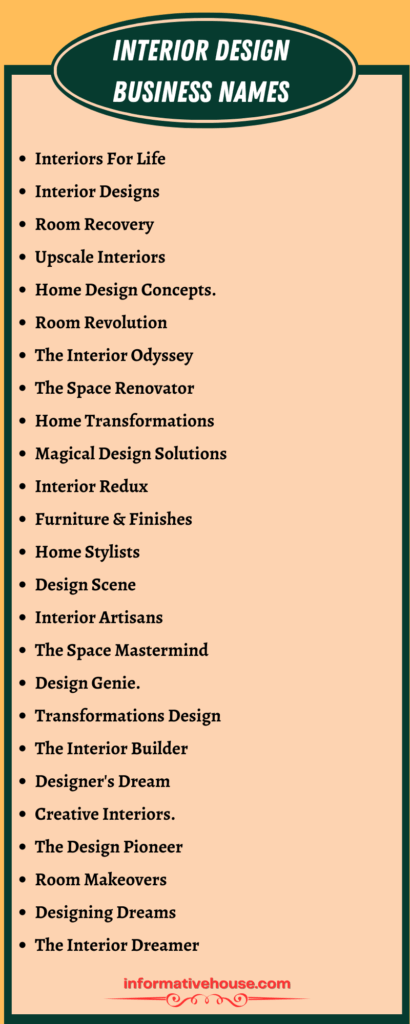 499 The Most Creative Interior Design Business Names Ideas   Interior Design Business Names 410x1024 