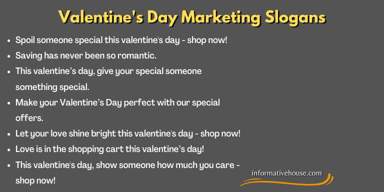 Valentine's Day Marketing Slogans