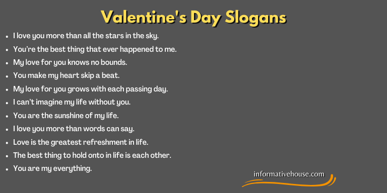Valentine's Day Slogans