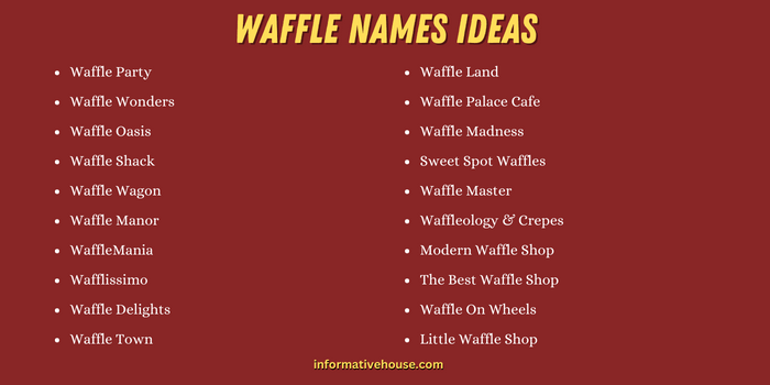 Waffle Names Ideas