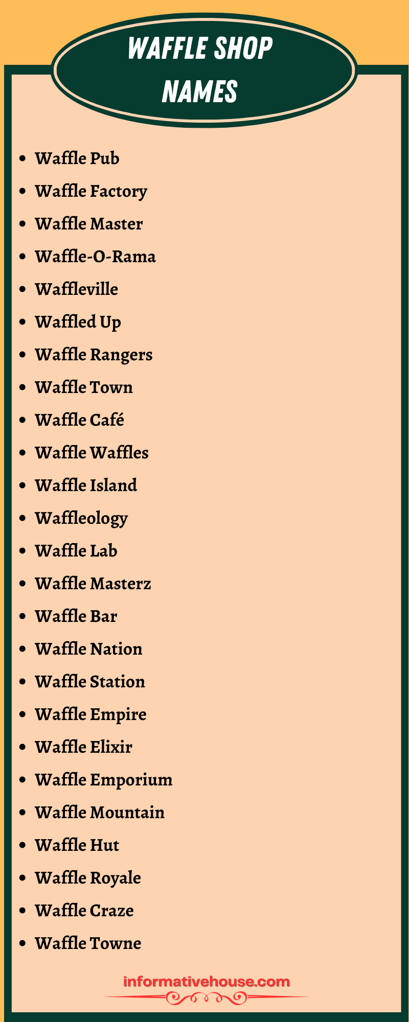 Waffle Shop Names