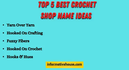 top 5 best crochet shop name ideas