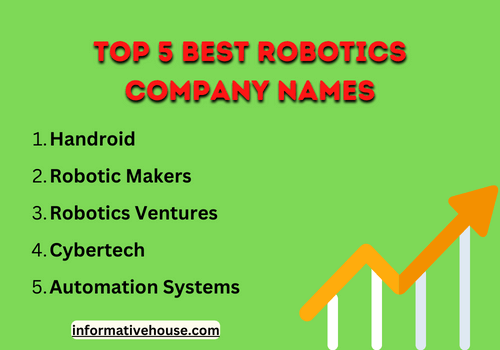 top 5 best robotics company names