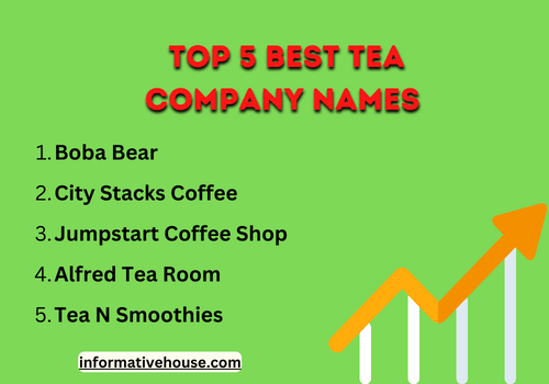 top 5 best tea company names
