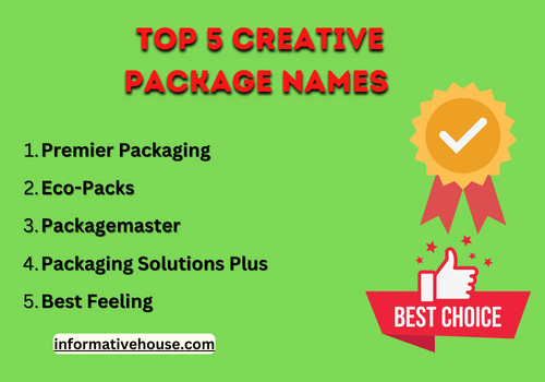top 5 creative package names
