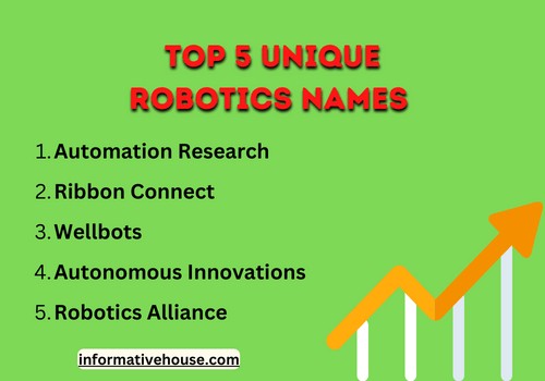 top 5 catchy robotics company names
