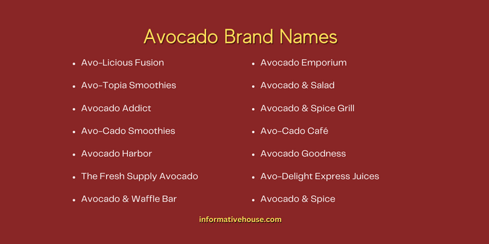 Avocado Brand Names