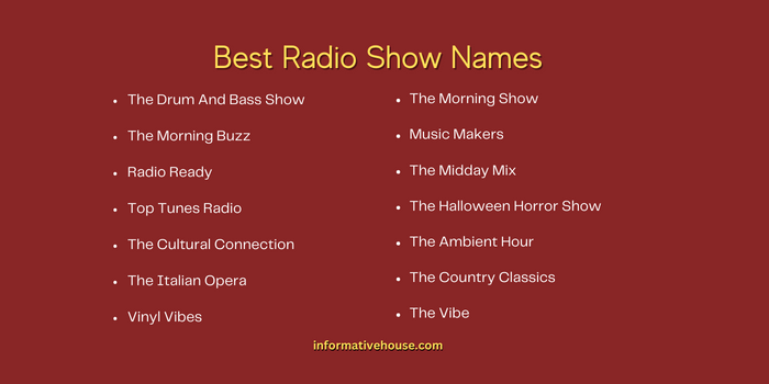 499+ Funny Radio Show Names Ideas You Must Check! - Informative House