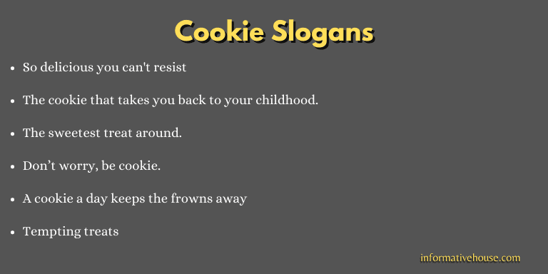 Cookie Slogans
