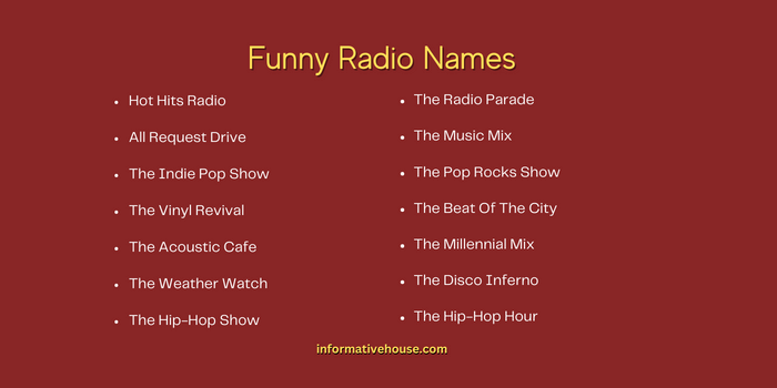 Funny Radio Names