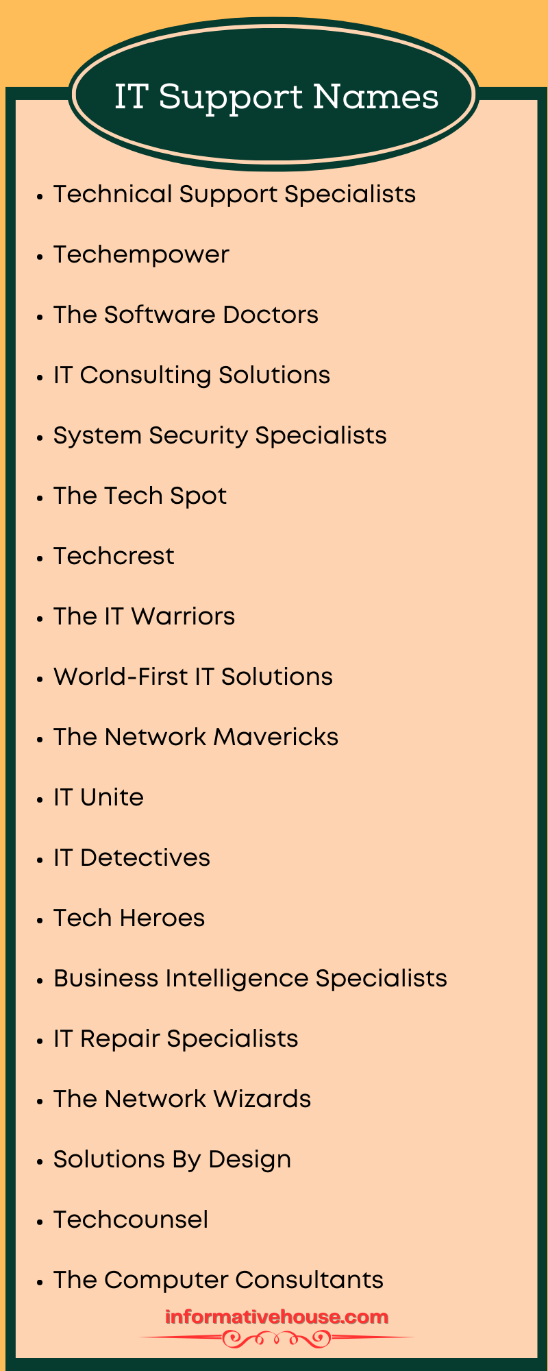 IT Support Names For IT Business