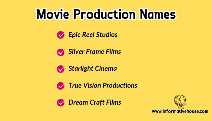 Movie Production Names