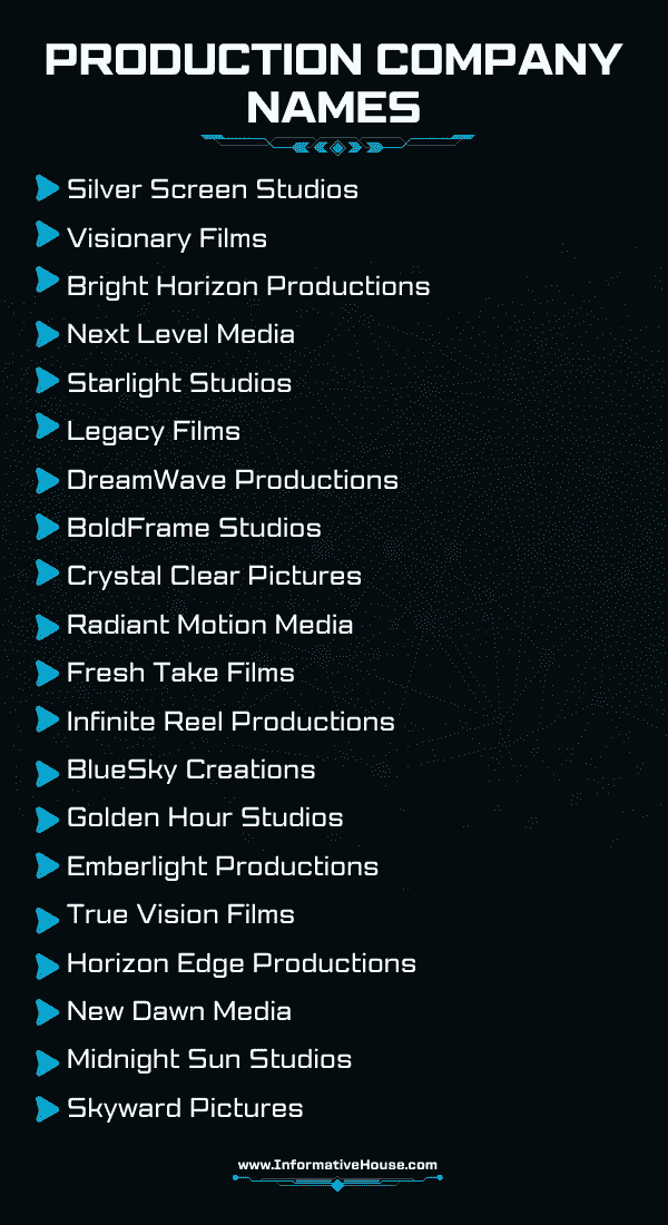 Production Company Names