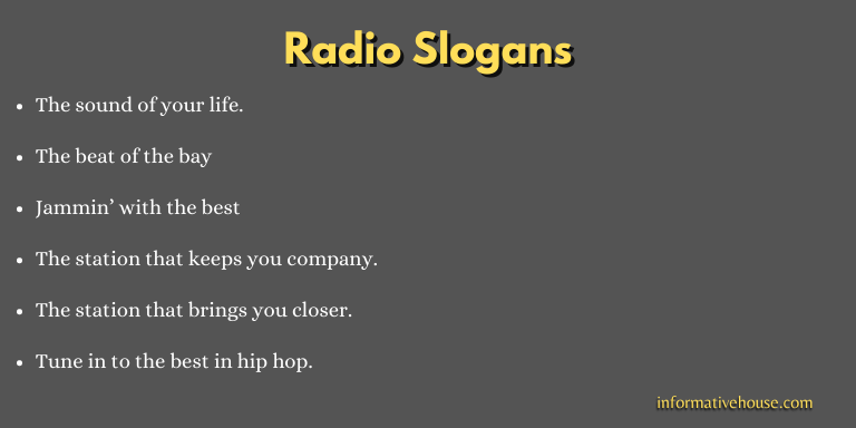 Radio Slogans