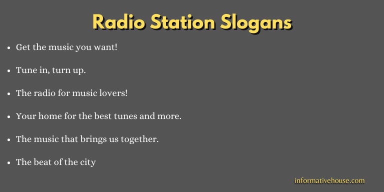 Radio Station Slogans