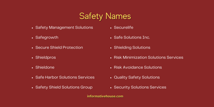 Safety Names