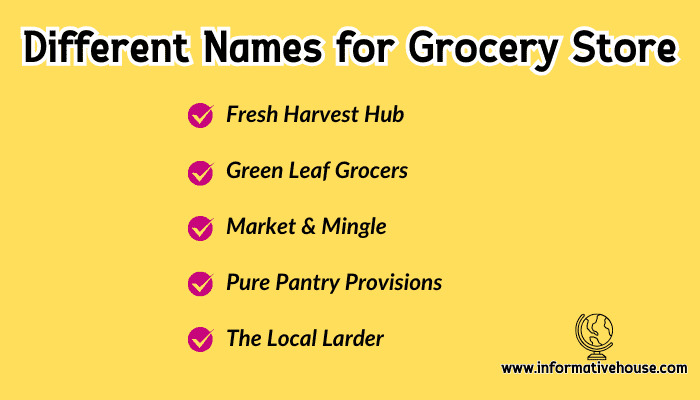 Different Names for Grocery Store