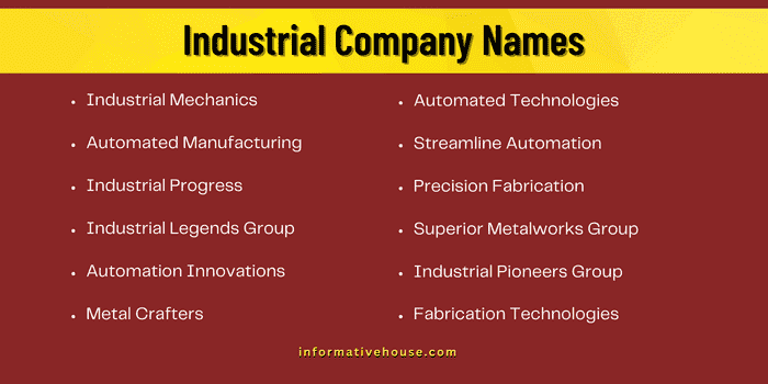 Industrial Company Names