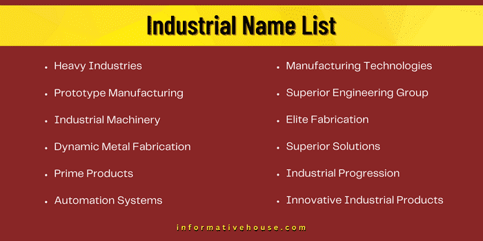 Industrial Name List