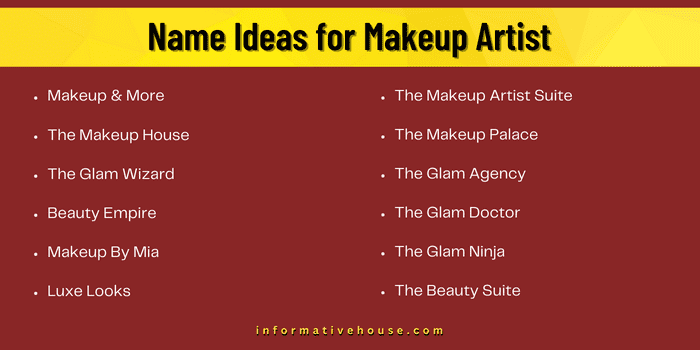 Name Ideas for Makeup Artist