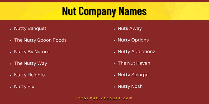 Nut Company Names