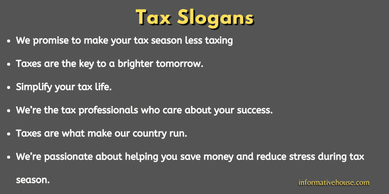Tax Slogans
