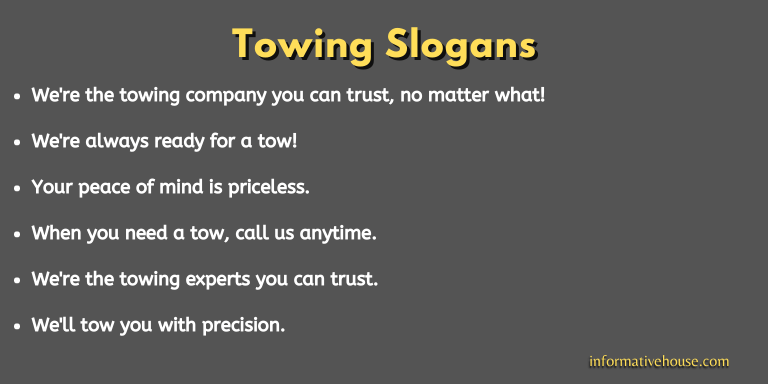 Towing Slogans
