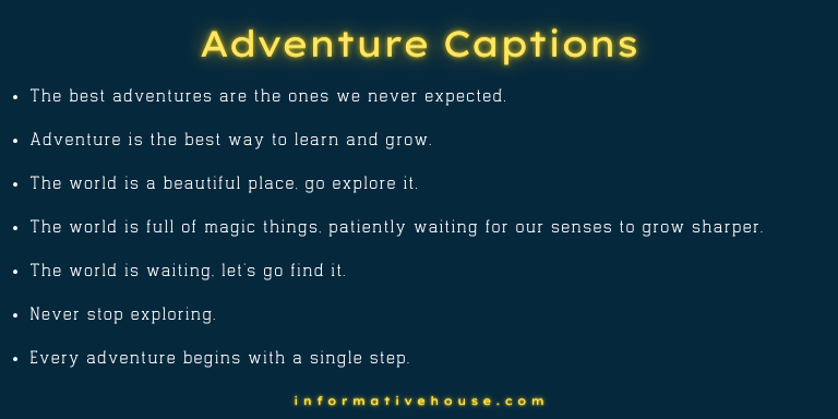 Adventure Captions