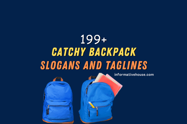 Backpack Slogans