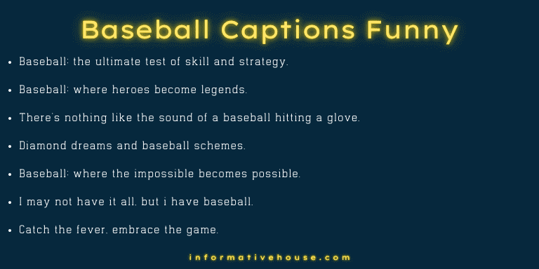 Baseball Captions Funny