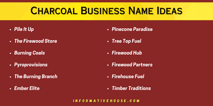 Charcoal Business Name Ideas