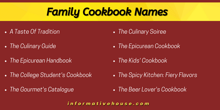 543 Funny Cookbook Names Ideas List Informative House