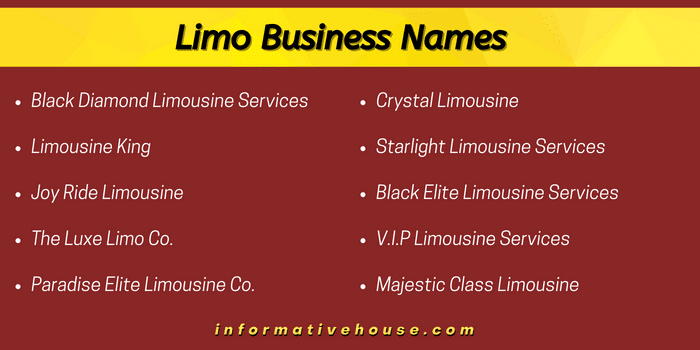 Limo Business Names