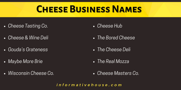 Cheese Business Names
